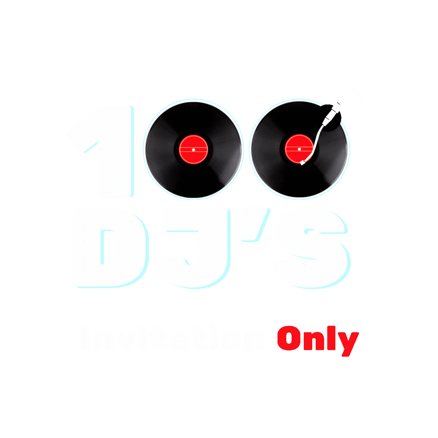 100DJ's Invitation Only logo